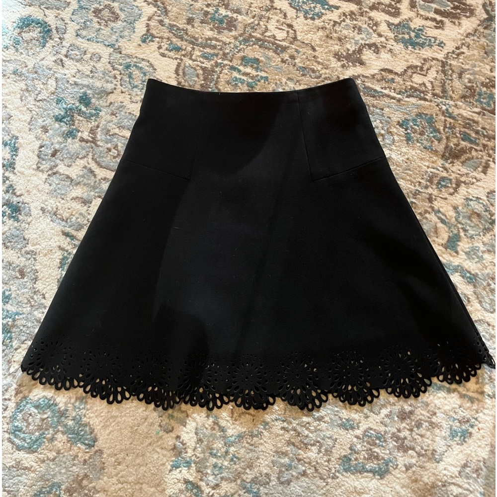 LOFT A-line laser cut skirt